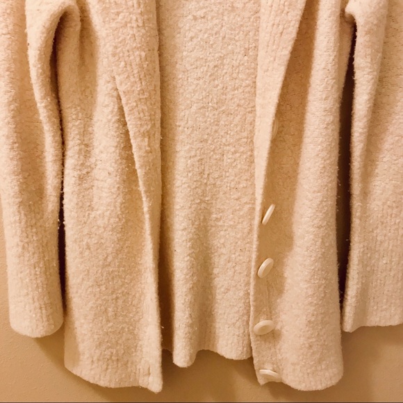 Moda International White Sweater Jacket - Medium - Picture 3 of 7